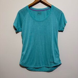 Patagonia heathered blue lightweight tee women’s M